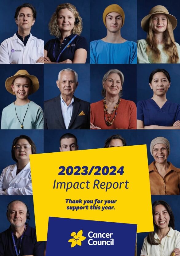 Cancer Council NSW 2024 Impact Report cover thumbnail